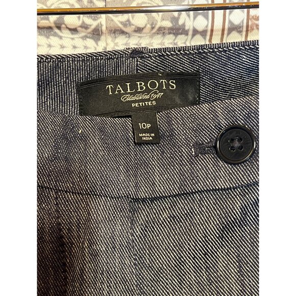 Talbots Size 10P Womens Navy Trousers - Picture 8 of 10